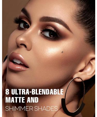 HOOMUSS Smoky Eye Shadow Palette 8Color - Black - Buy Online on GoSupps.com