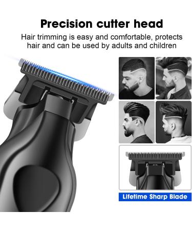 KEMEI KM-2269 Professional Cordless Hair Trimmer for Men - Electric Beard Clipper with Zero Gapped T Blade & LED Display | International Shipping - Buy Online on GoSupps.com
