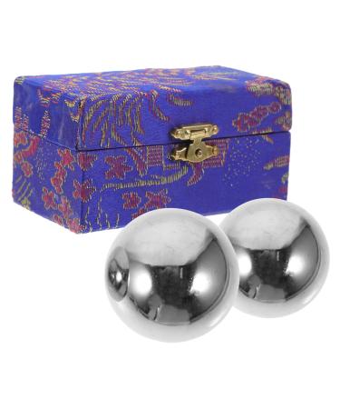 2st fitness handball for older people Massage ball Baoding balls Meditation balls Gently rolling balls iron-relaxing manual balls sport the ball training ball iron ball