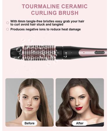 6 in 1 Curling Iron Set - 3 Barrel & Interchangeable Wands with Brush Comb Gloves & Clips | Perfect for Every Curl Style - Buy Online on GoSupps.com