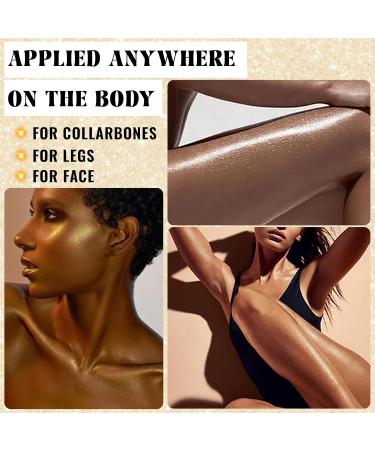Shimmer Body Oil Stick - Cream Face Highlighter & Illuminator for Glowing Skin | 15g Long Lasting Moisturizing Body Glitter - Buy Online on GoSupps.com