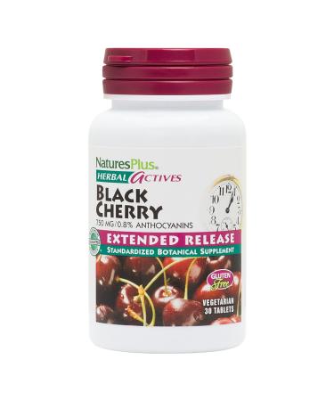 Nature's Plus Herbal Actives Black Cherry 750 mg 30 Tablets