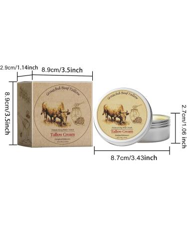 Beef Tallow Cream Cr me Hydratante Pour Le Visage Et Le Corps Baume Au Suif Pour Les Soins Hydratants De La Peau Du Corps (120g) - Buy Online on GoSupps.com