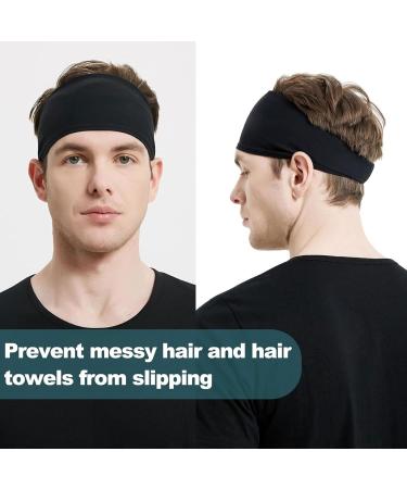 Mezrkuwr Sports Headbands - 4 Pack Quick-Dry Stretchy Headbands for Men & Women | Ideal for Running Football Yoga & Fitness - Buy Online on GoSupps.com