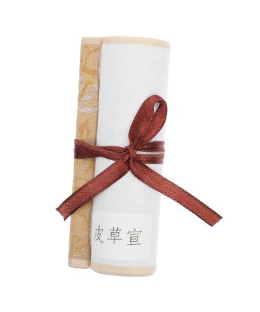 NUOBESTY Rice Paper Scroll Office Decor Wall Blank Scrolls Calligraphy Scroll Handwriting Chinese Painting Assorted Color 1 38X10X2.5CM