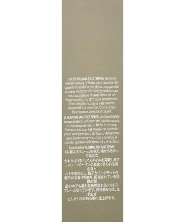 David Mallett Australian Salt Spray 150ml - Texturizing Hair Mist - Buy Online on GoSupps.com
