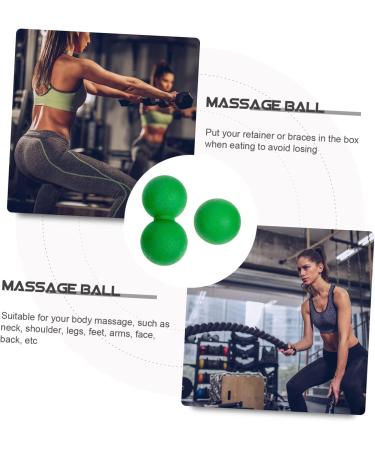 Healeeved Fascia Massage Balls Set | Lacrosse Ball for Rear Shoulder & Neck Pain Relief | Ero-Nuss-Yoga Roll Muscle Massager for Body - Buy Online on GoSupps.com
