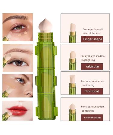 4-in-1 Makeup Blender Sponge Pen - Perfect for Under Eye Concealer Portable & Replaceable Tips for Flawless Application - Buy Online on GoSupps.com