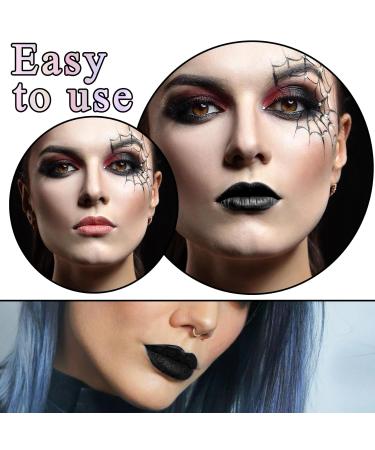 Black Matte Lipstick - Highly Pigmented Velvet Black Lipstick for Women | Long Lasting Waterproof Lip Gloss Stain | Perfect for Halloween & Goth Makeup - Buy Online on GoSupps.com