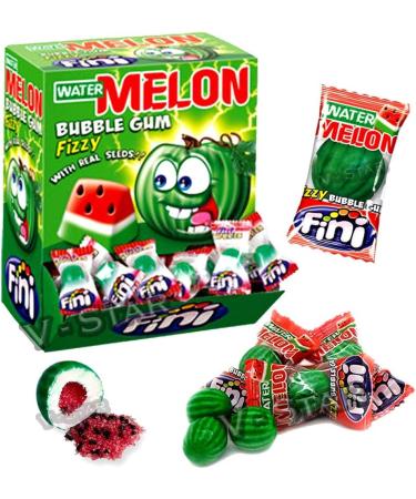 FINI WATERMELON Liquid Filled Bubblegum Retro Sweets & Candy Water Melon (200) - VSTAR 1 - Buy Online on GoSupps.com