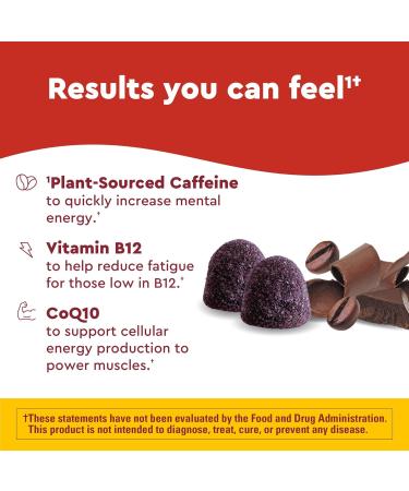 Nature Made Wellblends EnergyMAX Gummies Fast Acting Caffeine CoQ10 & Vitamin B12 1000mcg Energy Support Gummy Vitamins Nature Made Gummies 40 Count - Buy Online on GoSupps.com