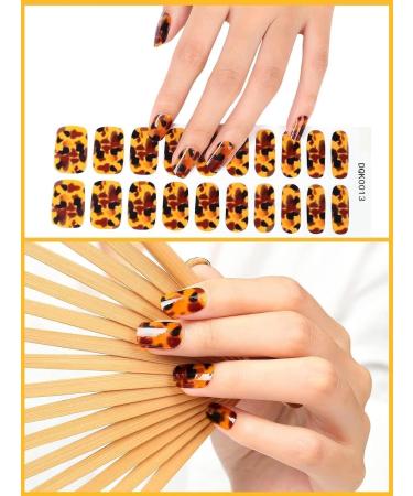 Kalolary Gel Nail Polish Strips Nail Gel Art Sticker Waterproof Full Nail Wraps Decal Sets with Scissors Nail File and Stick for Women Girls Nail Art Decor (UV/LED Lamp Required)-13 - Buy Online on GoSupps.com