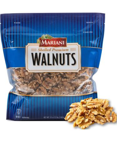 Mariani Nut - Shelled Premium California Walnuts - Gluten Free, Kosher Certified - Stand Up Bag