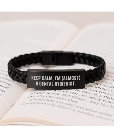 Dental Hygienist Funny Quote Interlaced Leather Bracelet Gifts from Family to Dental Hygienist Christmas Unique Gifts for Men Women Coworkers Friends - Buy Online on GoSupps.com