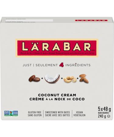 L RABAR Coconut Cream Fruit and Nut Energy Bar Pack of 5 Bars Gluten Free Vegan Snack Bars - Buy Online on GoSupps.com
