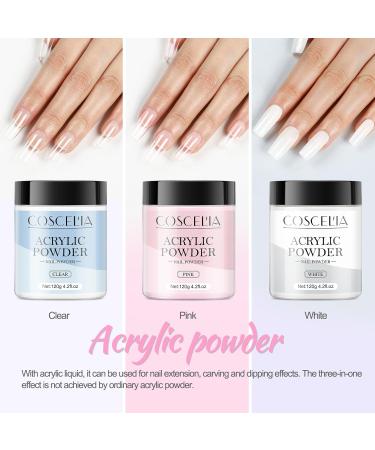 COSCELIA Nail Set Powder Pink 120g - No Lamp Required for 3D Nail Extensions | Best eCommerce Products Online - Buy Online on GoSupps.com