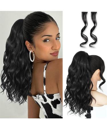 Hair Extensions 20" Synthetic Long Wavy Ponytail Lengthening Wrap Around Ponytail Wig Bun for Women Fluffy Synthetic Soft Wigs Hair Pieces For Women (Color : Chocolate Brown Size : 20inches) 20inches Chocolate Brown - Buy Online on GoSupps.com