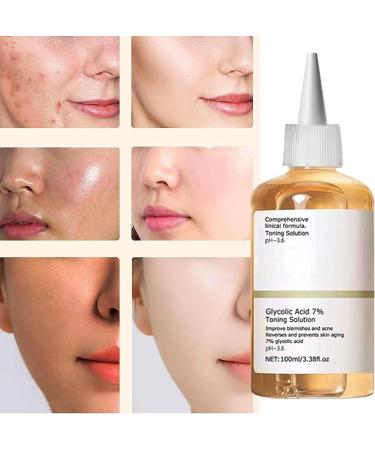 Glycolic Sour 7% Toner Hydrating Toner for Face Glycolic Acid Toning Resurfacing Solution Glycolic Acid 7% Facial Exfoliation for Blemishes and Acne Facial Moisturizer-Repair Damage Skin 100ml - Buy Online on GoSupps.com