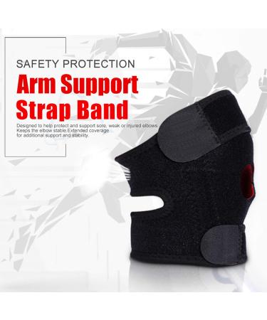 Adjustable Arm Support Band for Elderly | Comfortable Black Breathable Fabric | Protects Elbow Joints - International Shipping - Buy Online on GoSupps.com