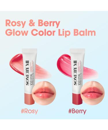 SOME BY MI V10 Hyal Lip Sun Protector Rosy Lot de 2 13g Baume l vres cor en teint SPF 15 pour l vres s ches et sensibles Hydratation l acide hyaluronique et vitamine E Soin cor en - Buy Online on GoSupps.com