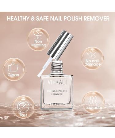 VIVAALI Gel Nail Polish Remover - 20ml Large Capacity - Gentle & Safe - Professional UV Gel Polish Removal - 3 Minutes Quick Removal - 0.68fl.oz - Buy Online on GoSupps.com