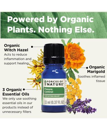 Forces of Nature Organic Fissure Care (11ml) - Soothe & Relieve Fissures/Hemorrhoids - Non GMO - 0.37 Ounce - Buy Online on GoSupps.com