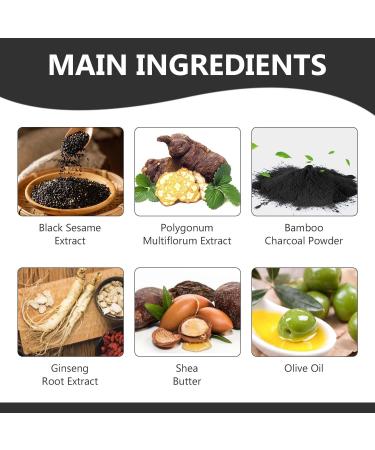 Buy Natural Black Soap Shampoo Bars for Gray Hair - 3PCS Gray Reverse Bar | Unisex Formula | International Shipping - Buy Online on GoSupps.com