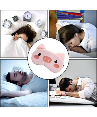 Cute Piggy Sleep Eye Mask - Cartoon Pig Design for Office, Travel, Hotel, Home - Elastic Shading for a Restful Sleep - Buy Online on GoSupps.com