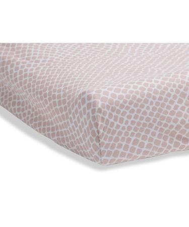 Jollein Changing Mat Jersey 50x70cm - Snake Pale Pink | Soft & Stylish Baby Mat - Buy Online on GoSupps.com