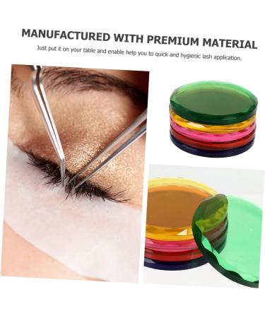 15 Pcs Grafting Eyelash Spacer & Glue Tray - Creative Glass Holder for Eyelash Extensions - 4.4x4.4cm - Buy Online on GoSupps.com