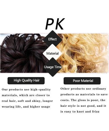 Messy Bun Hair Piece for Women 1PCS Tousled Updo Scrunchie Synthetic Messy Hair Bun Hair Piece Hair Extension Thick Wavy Ponytail Chignon Hairpieces for Women Girls Fake Hair Accessories for Women 8 - Buy Online on GoSupps.com