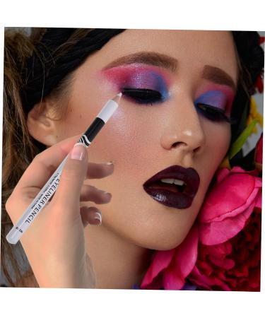 PLAFOPE 20 Pcs Lying Silkworm Eyeliner Glitter Eyeliner Professional Eyeliner Pencils Gel Wooden Pole White - Buy Online on GoSupps.com