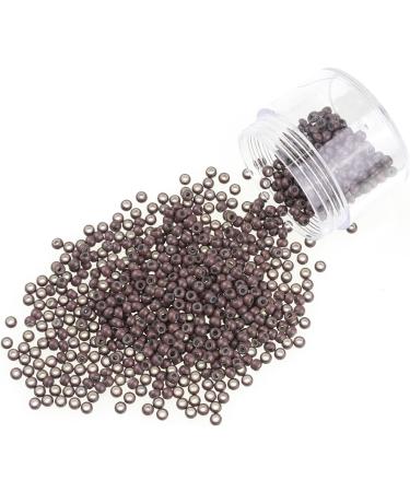 500Pcs 3mm Silicone Lined Nano Rings Hair Extension Beads in #5 Brown - Kullke - Buy Online on GoSupps.com