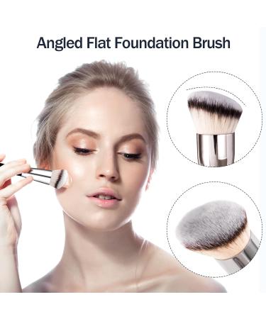Make-up Brush Set: Soft Synthetic Concealer & Foundation Brushes for Flawless Application - 2 Pieces - Buy Online on GoSupps.com