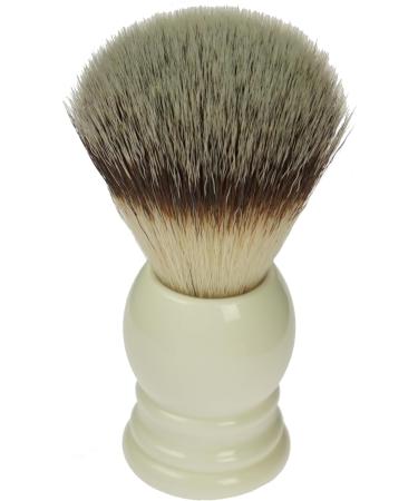Premium Synthetic Hair Shaving Brush with White Acrylic Handle - 9.5 cm | International Shipping Available - Buy Online on GoSupps.com