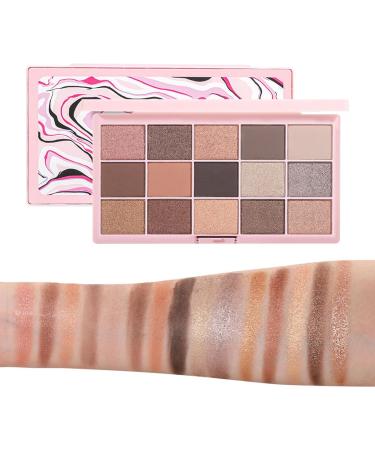 Shimmer Eyeshadow | Blendable Shining Natural-Looking Eyeshadow | Compact Face Makeup for Women for Gathering Dating Traveling Home Working Shopping 02# - Buy Online on GoSupps.com