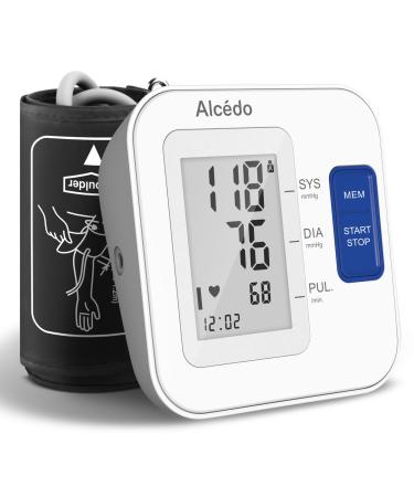 Alcedo Blood Pressure Monitor for Home Use Automatic Upper Arm BP Machine with Large Cuff 8.7" -16.5" 2X 120 Memory FSA/HSA Eligible