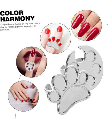 Mikinona Finger Palette Nail Art Palette Plates Mixing Bowl - Buy Online on GoSupps.com