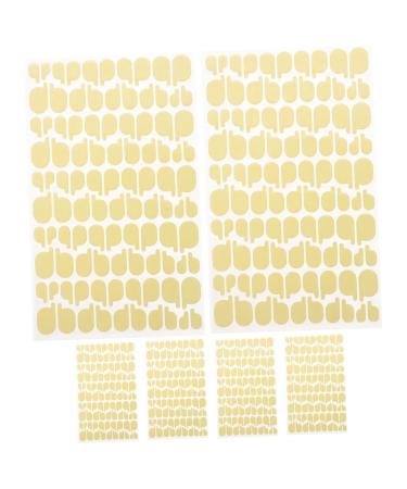 Mikinona 6 Sheets Manicure Tools Double-sided Tape Transparent Stickers Tape Double Sided Two Sided Tape Nail Art Tools Nail Stickers for Press Ons Nail Forms Double Sided Tape White