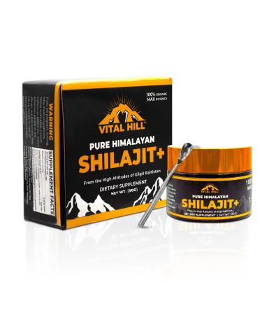 Premium Himalayan Shilajit Resin for Men and Women 500mg Organic Maximum Potency U.S.A Lab Tested for Purity | Supports Brain Function Energy and Focus (30g - 60 Servings) 1.06 Ounce (Pack of 1)