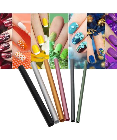 Nail Tip Form Rod 5 Box Acrylic Nail C Curve Shaping Stick Aluminum UV Gel Nail Tip Shaping Rod Tube for Nail Extension - Buy Online on GoSupps.com