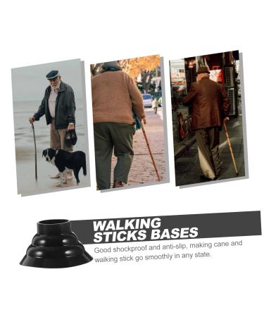 Healeved 6-Pack Plastic Crutch Feet Tips for Medical Walking Sticks - Durable Floor Protection & Stability for Easy Walking - Buy Online on GoSupps.com