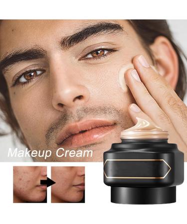  JPSDOWS Men's Makeup Cream Men's Concealer Cream 50g Long-Lasting Face Makeup | Long-lasting face cream concealer for lazy makeup gift for husband or - Buy Online on GoSupps.com