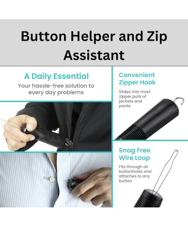 Arthritis Compression Gloves & Button Helper | Fingerless Pain Relief for Carpal Tunnel Rheumatoid & Tendinitis - Hand Support for Men & Women - Buy Online on GoSupps.com