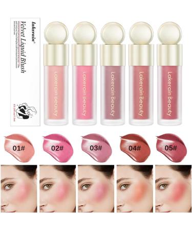 Renywosi Liquid Blush - Waterproof Liquid Blush Mousse Texture Matte Cream Blush Super Moisturizing Liquid Blush Long Lasting Cream Makeup Soft Velvet Liquid Blush - Buy Online on GoSupps.com