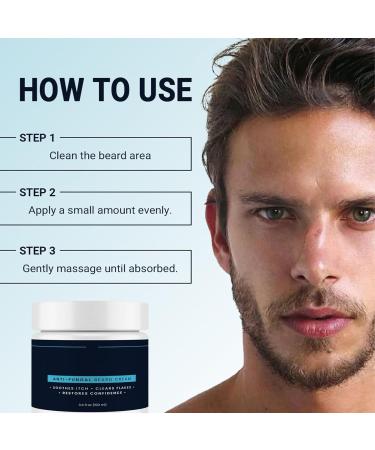 Beard Cream - Natural Organic Conditioner 100ml | Beard Butter | Face Moisturizer Shaving Care Hairdresser Hairstylist Hydration - Buy Online on GoSupps.com