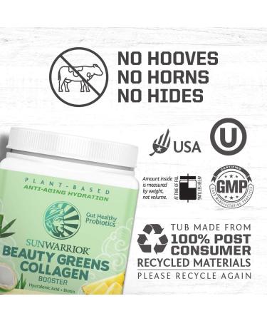 Sunwarrior Beauty Greens Collagen Booster - Pina Colada Flavor (10.58 oz) | Boost Your Skin - Buy Online on GoSupps.com