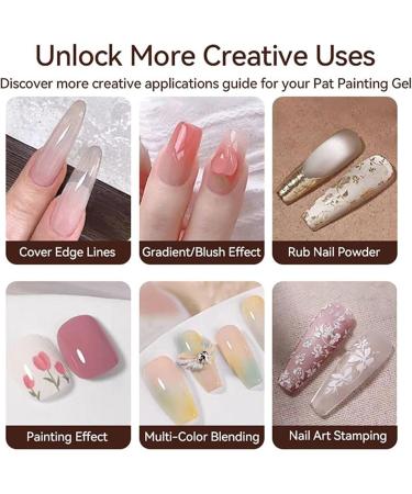 Painting Gel Gradient Gels 2.5g x 9 No-Wipe Set UV LED Quick Curing Shine Smooth Application Paints Gel for Beauty Personal Home Salon and Arts Decoration - Buy Online on GoSupps.com