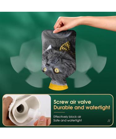 Fat Cat Hot Water Bottle with Plush Cover - Cozy Hand Warmer for Adults & Children | 26.5x15.3cm Perfect for Cold Weather - Buy Online on GoSupps.com