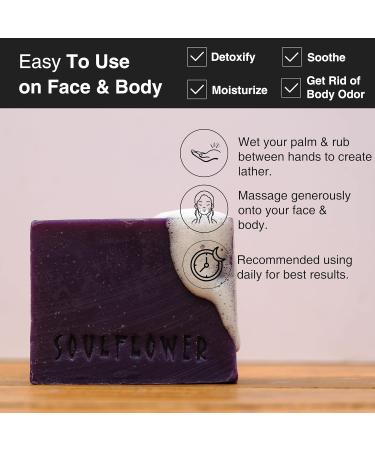 Lavender Handmade Soap - Natural Cold Process | Vegan & Calming | 5 Oz - Buy Online on GoSupps.com